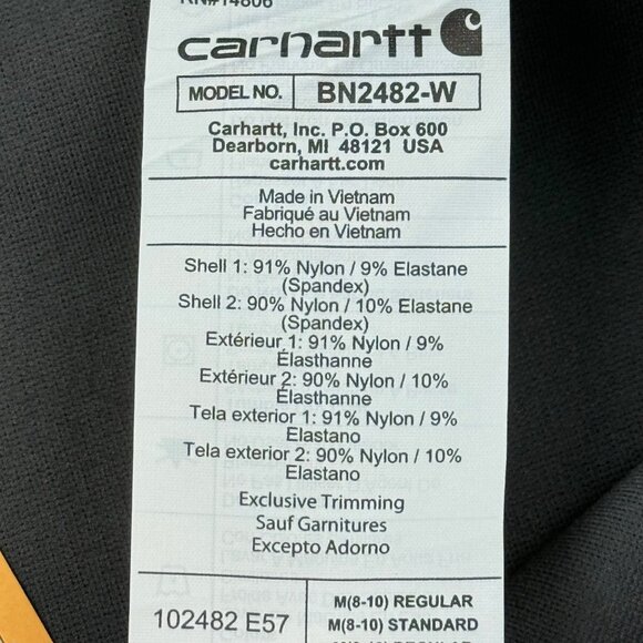 Carhartt Womens Force Fitted Midweight Grey Utility Legging Size M (8-10)Reg NWT - Picture 7 of 11